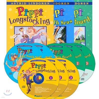 Pippi Longstocking 3종 직수입도서(오디오 3종,단어장증정)