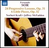 Norbert Kraft / Jeffrey McFadden 페르난도 소르: 24개의 순서적 연습곡, 6개의 소품 (Fernando Sor: Progressive Lessons, Little Pieces) 노베르트 크라프트, 제프리 맥패든