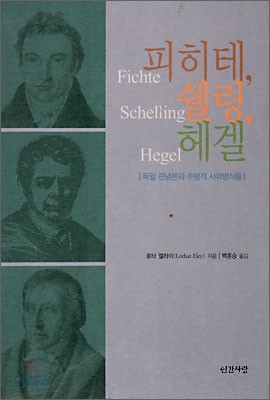 피히테, 쉘링, 헤겔