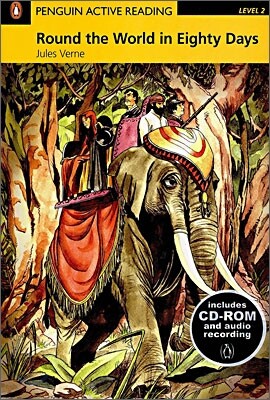 Penguin Active Reading Level 2 : Round the World in Eighty Days (Book & CD-ROM)