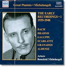 아르투르 미켈란젤리 초기 레코딩