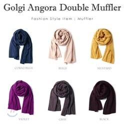 [1+1행사]앙고라 골지 양면 머플러 6color