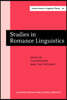Studies in Romance Linguistics