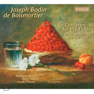 Barthold Kuijken 브아모르티에: 5개의 플룻을 위한 6개의 협주곡 (Boismortier : Six Concertos for Five Flutes)