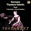Germaine Thyssens-Valentin 포레: 뱃노래, 변주곡 (Faure : 13 Barcarolles/ Theme / Variations)