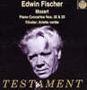 Edwin Fischer  모차르트: 피아노 협주곡 20, 25번 (Mozart : Piano Concertos KV466, KV503)