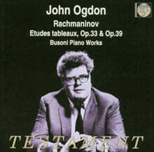 John Ogdon 라흐마니노프: 에튀드 / 부조니: 소나티나 6번 (Rachmaninov: Etudes Op.33, Op.39 / Busoni: Sonatina No.6)