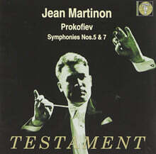 Jean Martinon 프로코피예프: 교향곡 5, 7번 (Prokofiev : Symphonies Nos.5, 7)