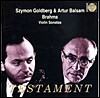 Szymon Goldberg /Artur Balsam 브람스 : 바이올린 소나타 (Brahms : Violin Sonatas)
