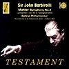 John Barbirolli 말러: 교향곡 3번 / 존 바비롤리: 엘리자베스 시대풍의 모음곡 (Mahler: Symphony No. 3)