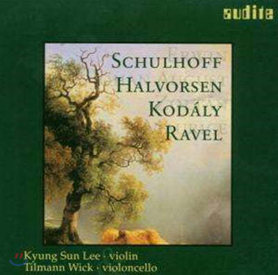 이경신 슐호프 / 할보르센 / 코다이 / 라벨: 바이올린과 첼로를 위한 이중주 외 (Schulhoff / Halvorsen / Kodaly / Ravel : Duo For Violin and Cello) 