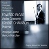 Philippe Graffin 엘가: 바이올린 협주곡 / 쇼송: 시곡 (Elgar : Violin Concerto/ Chausson : Poeme)