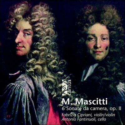 Fabrizio Cipriani 마시티 : 6개의 실내 소나타 (Michele Mascitti: 6 Sonate Dacamera Op.2)