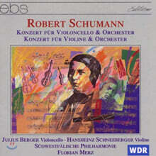 Florian Merz 슈만: 첼로 협주곡, 바이올린 협주곡 (Schumann : Cello Concerto Op.129, Violin Concerto)