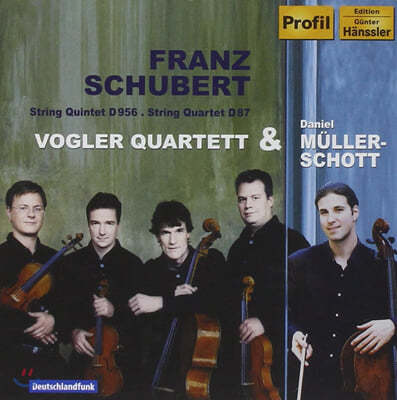 Vogler Quartett 슈베르트: 사중주, 현악 오중주 (Schubert : String Quartets D.87, D.956) 