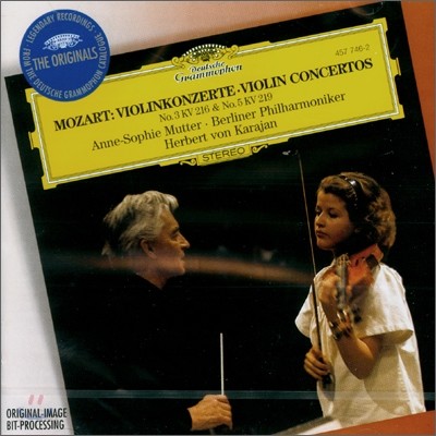 Anne-Sophie Mutter 모차르트: 바이올린 협주곡 3ㆍ5번 (Mozart : Violin Concerto No.3 &amp; 5) 안네 소피 무터, 카라얀