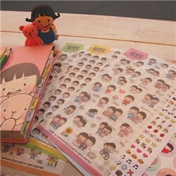 동글말랑 데코스티커 6장1세트