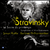 스트라빈스키: 봄의 제전 & 목관 교향곡 (Stravinsky: The Rite Of Spring & Symphonies Of Wind Instruments) (180g)(LP) - Simon Rattle