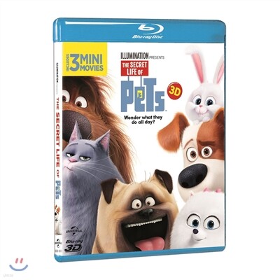 마이펫의 이중생활 (2Disc, 2D+3D 2Disc) : 블루레이