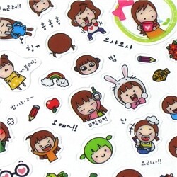 다이어리데코 3종 세트 - 투명스티커