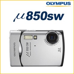 [올림푸스정품]★완전방수★충격에강한디카 뮤 850SW실버+메모리2GB+정품가죽케이스+XD리더기+인화권증정