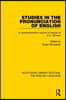 Studies in the Pronunciation of English