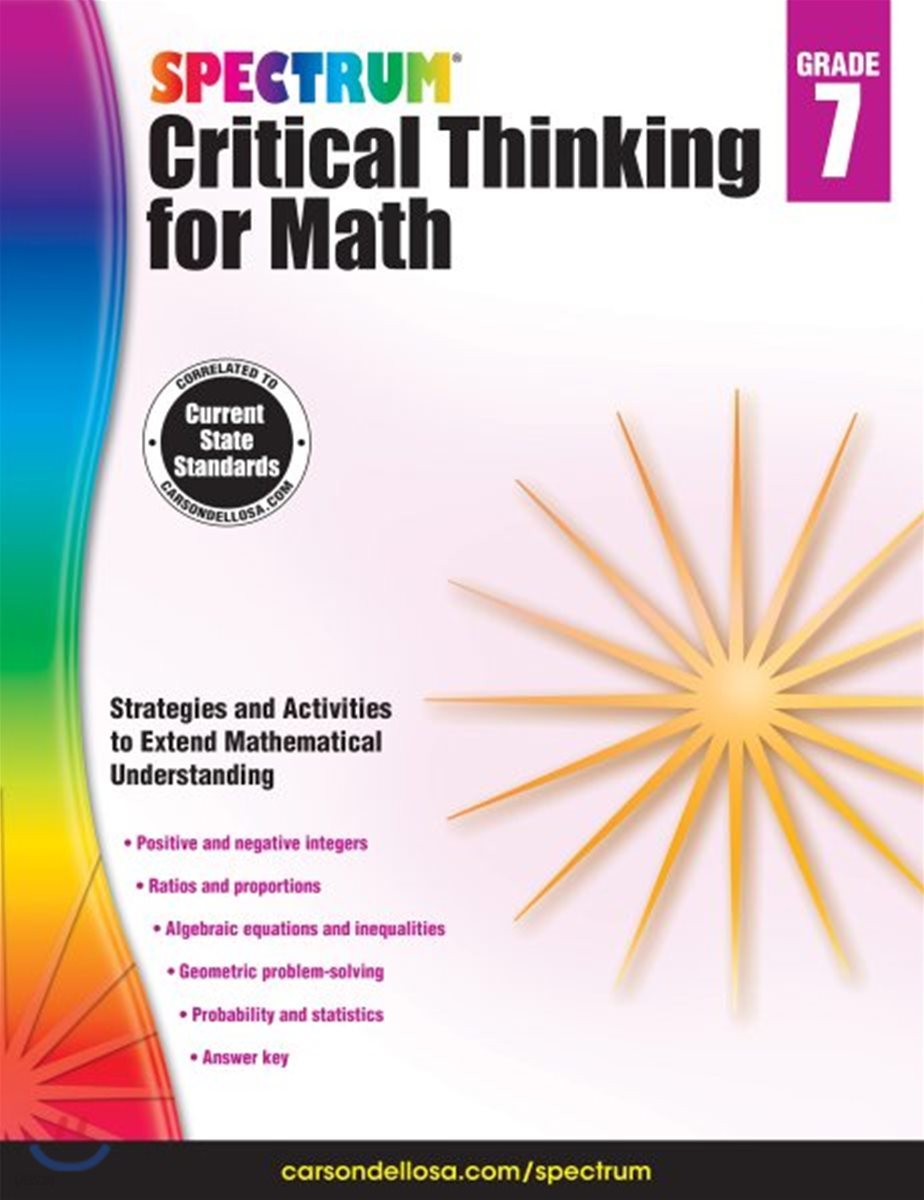 Spectrum Critical Thinking for Math, Grade 7