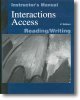 Interactions Access Reading/Writing : Instructor's Manual