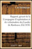 Rapport du gérant de la Compagnie d'exploitation et de colonisation des Landes de Bordeaux