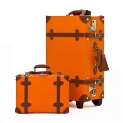 [에토스ETHOS] 오렌지세트 빈티지 기내용 캐리어+토트백 여행가방 캐리어