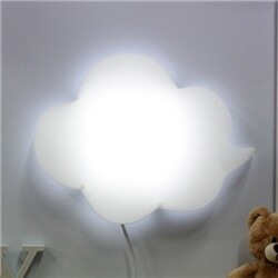 [LAMPDA] LED형 구름모양 벽등(화이트) - 벽등종류:③LED형(on/off 스위치)