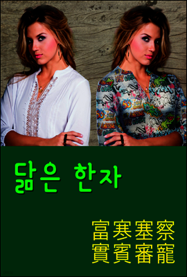 닮은 한자 : 富寒塞察實賓審寵