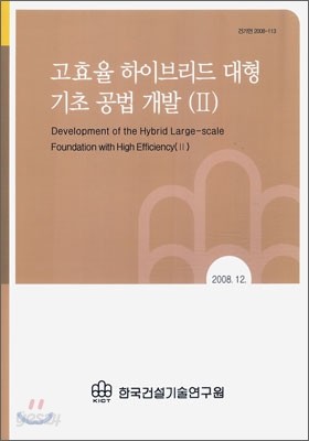 고효율 하이브리드 대형 기초 공법 개발 (2)