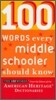 100 Words Every Middle Schooler Should Know