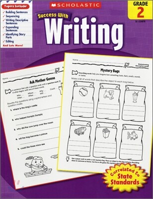 Scholastic Success With Writing, Grade 2
