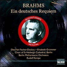 Dietrich Fischer-Dieskau 브람스: 독일 레퀴엠 (1955년 녹음) (Brahms : Ein Deutsches Requiem)