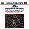 라자로프: 피아노와 관현악을 위한 회화, 바이올린 협주곡, 교향곡 2번 (Lazarof: Tableaux for Piano and Orchestra, Violin Concerto, Symphony No.2)(CD) - Gerard Schwarz