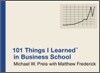 101 Things I Learned in Business School