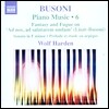 Wolf Harden 부조니: 피아노 작품 6집 (Busoni: Piano Music Vol.6 - Sonata Op.20, Prelude & Etude en Arpeges) 볼프 하덴