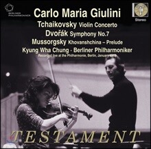 정경화 - 차이코프스키: 바이올린 협주곡 / 드보르작 : 교향곡 7번