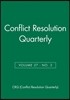 Conflict Resolution Quarterly, No. 3