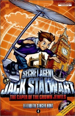 Jack Stalwart #4 : The Caper of the Crowned Jewels - England (Book &amp; CD)