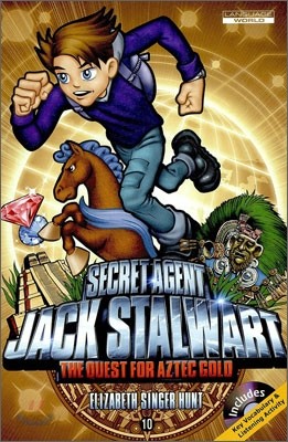 Jack Stalwart #10 : The Quest for Aztec Gold - Mexico (Book &amp; CD)