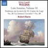 Robert Barto 바이스: 류트 소나타 10집 - 소나타 28, 40번, 로기 백작을 위한 통보 (Silvius Weiss: Sonatas for Lute Vol.10)