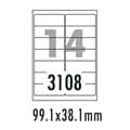 [폼텍] 주소용라벨 LQ-3108(20매14칸99.1x38.1mm)
