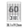 [폼텍] 바코드용라벨 LS-3101(100매60칸38.1x19.2mm)