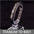 사노피아 티타늄 게르마늄 자석 팔찌 TD-B001 (다크그레이)