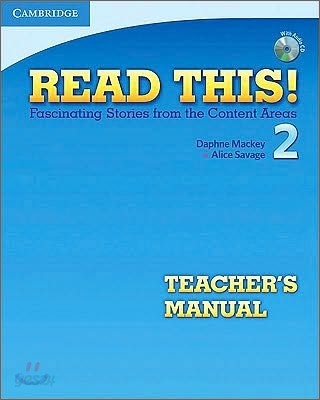 Read This! Level 2 Teacher&#39;s Manual: Fascinating Stories from the Content Areas [With CD (Audio)]