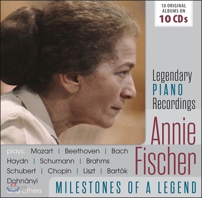 Annie Fischer 애니 피셔 - 전설의 마일스톤즈: 10 오리지널 앨범 (Milestones of a Legend - Legendary Piano Recordings: 10 Original Albums)