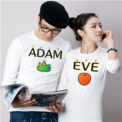[T-GO]adam & eve 커플티(긴팔) /커플티(남+여)구성/무료배송